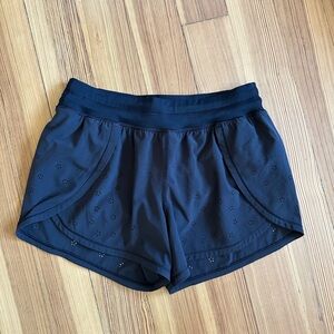 Women's Navy Blue Athletic Shorts